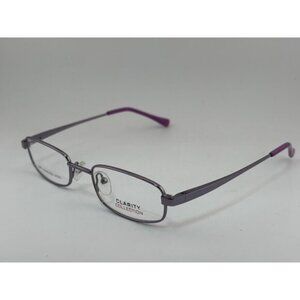 CLARITY COLLECTION - Purple CLA4601 COL.4 47-18-138 Rectangle Glasses Frames